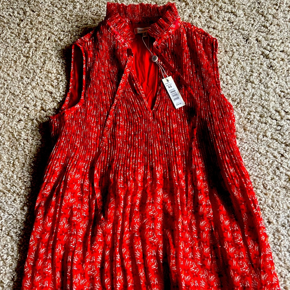 Max Studio Orange Flower Tank